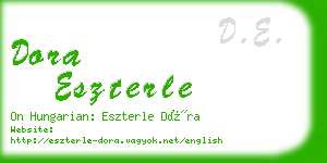 dora eszterle business card